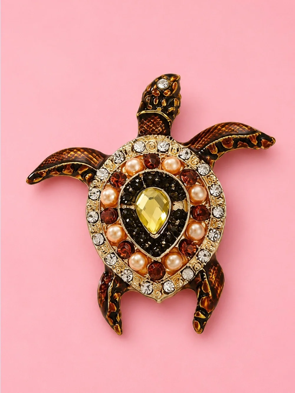 Coastal Charm Sea Turtle Brooch